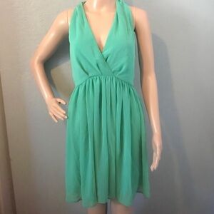 ASOS Sleeveless V-Neck Mint Green Dress